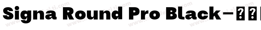 Signa Round Pro Black字体转换